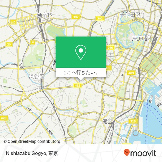 Nishiazabu Gogyo地図