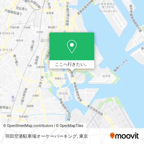 羽田空港駐車場オーケーパーキング地図