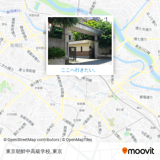 東京朝鮮中高級学校地図