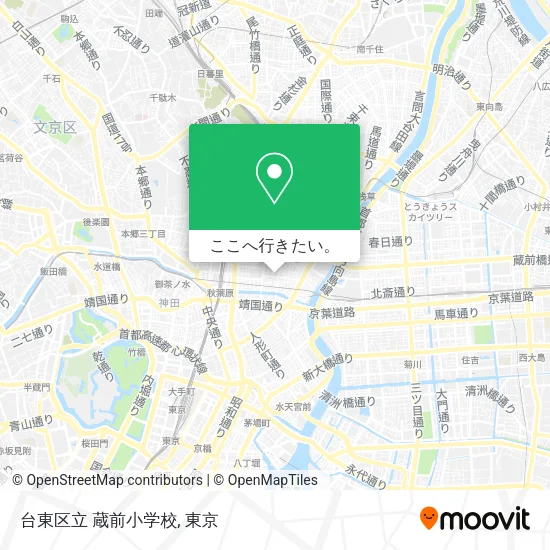 台東区立 蔵前小学校地図