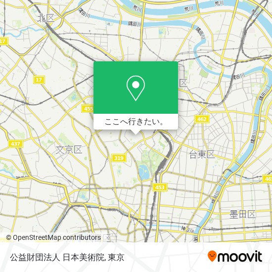 公益財団法人 日本美術院地図