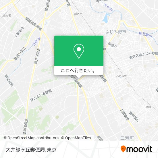 大井緑ヶ丘郵便局地図