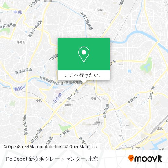 Pc Depot 新横浜グレートセンター地図