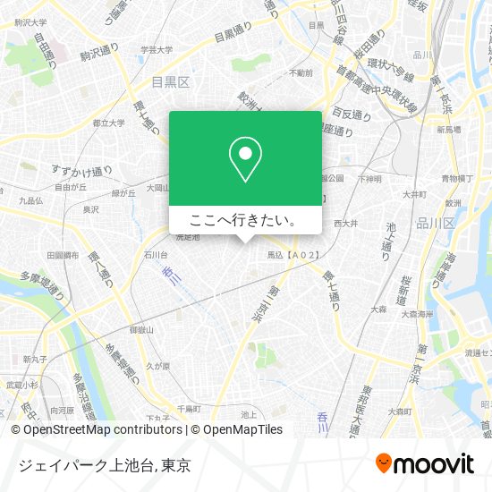 ジェイパーク上池台地図