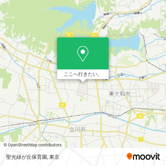 聖光緑が丘保育園地図