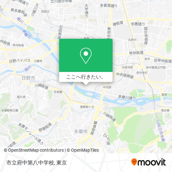 市立府中第八中学校地図