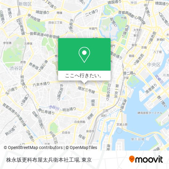 株永坂更科布屋太兵衛本社工場地図