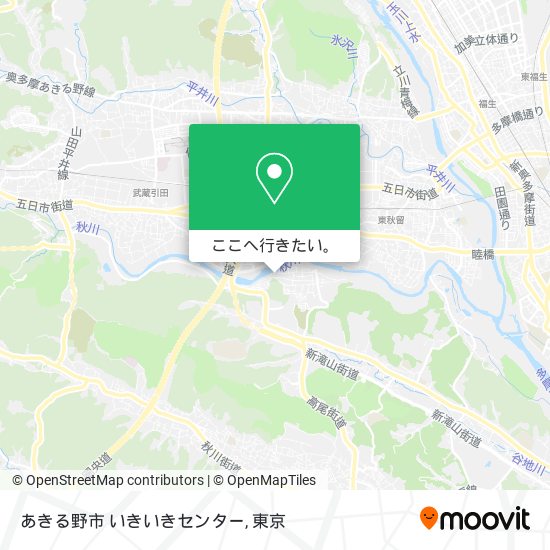 あきる野市 いきいきセンター地図