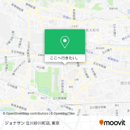 ジョナサン 立川砂川町店地図