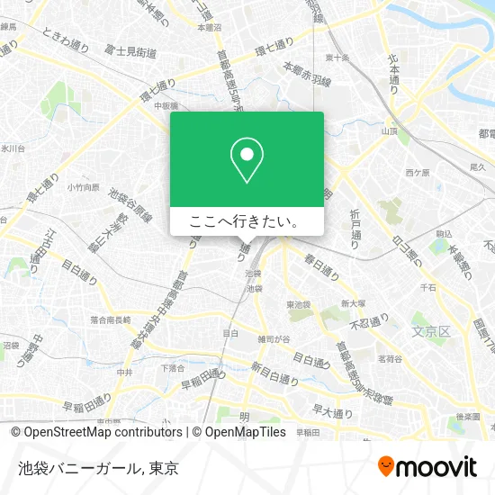 池袋バニーガール地図