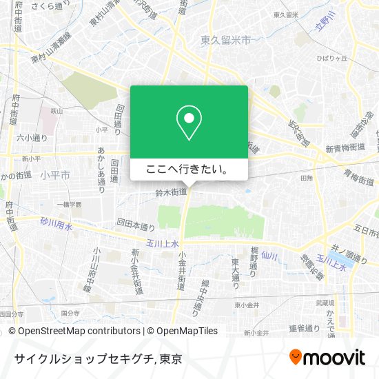 サイクルショップセキグチ地図