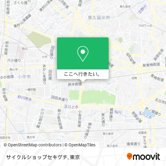 サイクルショップセキグチ地図