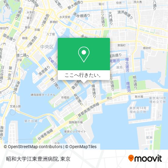 昭和大学江東豊洲病院地図