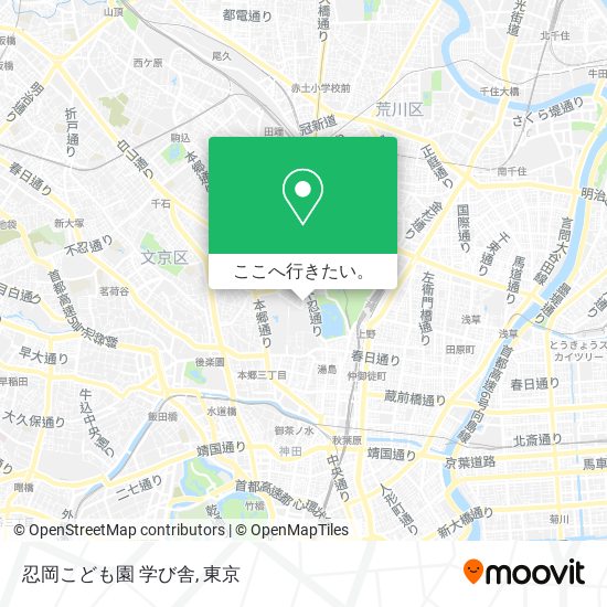 忍岡こども園 学び舎地図