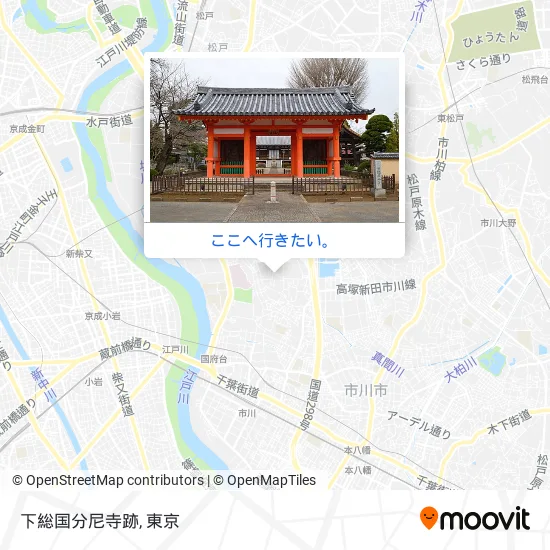 下総国分尼寺跡地図