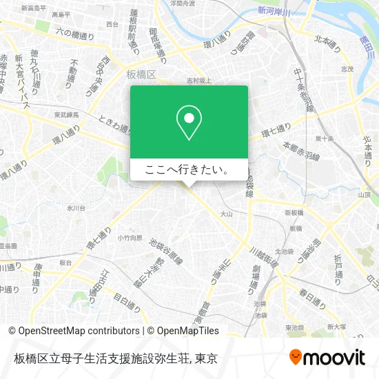 板橋区立母子生活支援施設弥生荘地図