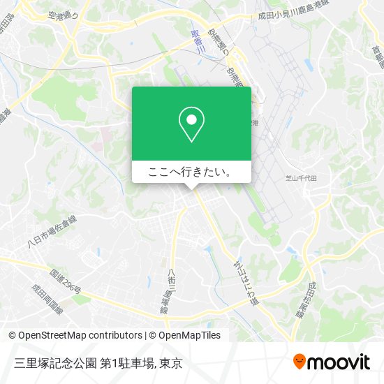 三里塚記念公園 第1駐車場地図