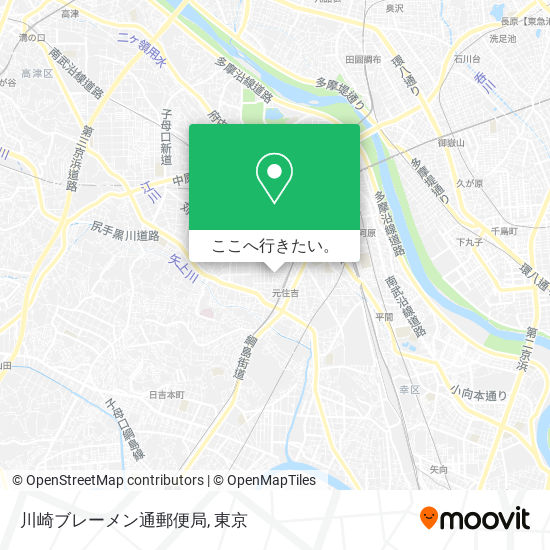 川崎ブレーメン通郵便局地図