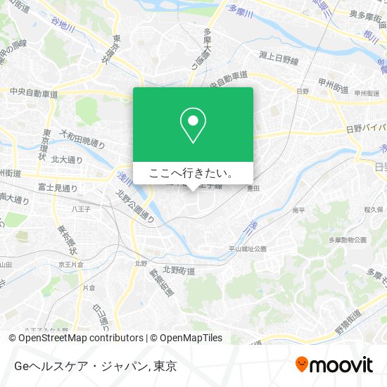 Geヘルスケア・ジャパン地図