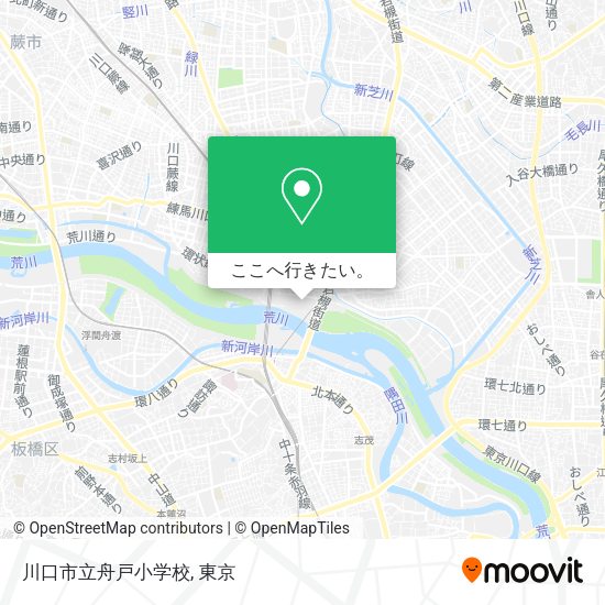 川口市立舟戸小学校地図