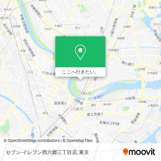 セブン-イレブン西六郷三丁目店地図