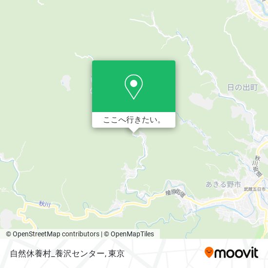 自然休養村_養沢センター地図