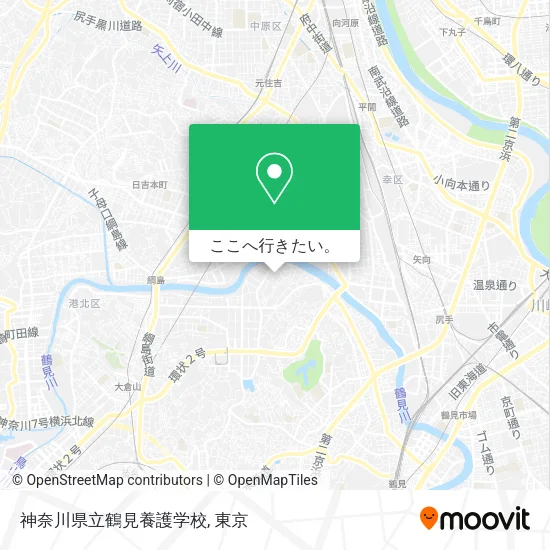 神奈川県立鶴見養護学校地図