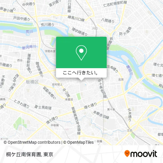 桐ケ丘南保育園地図