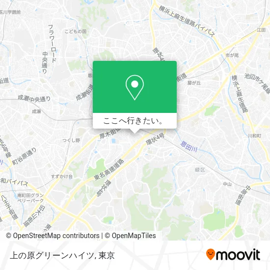 上の原グリーンハイツ地図