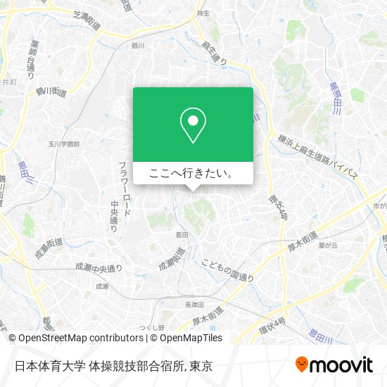 日本体育大学 体操競技部合宿所地図