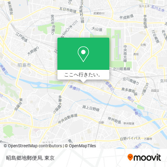 昭島郷地郵便局地図