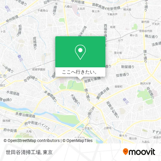 世田谷清掃工場地図