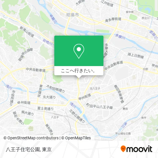八王子住宅公園地図