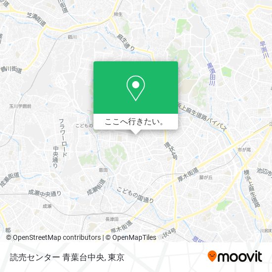 読売センター 青葉台中央地図