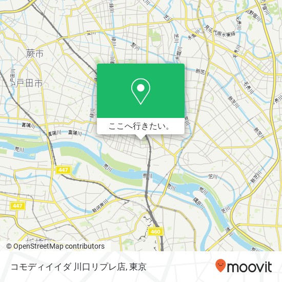 コモディイイダ 川口リプレ店地図