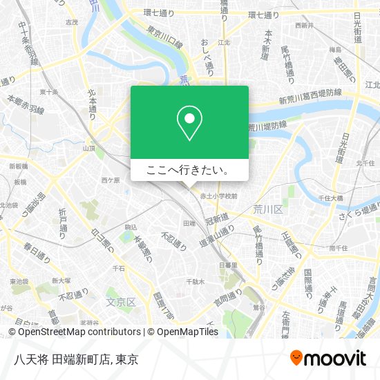 八天将 田端新町店地図