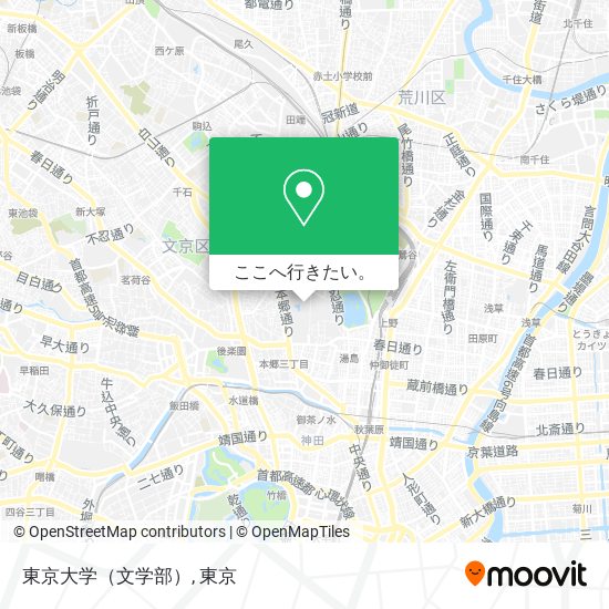 東京大学（文学部）地図