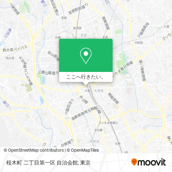 桜木町 二丁目第一区 自治会館地図