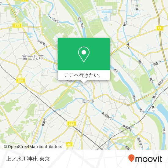 上ノ氷川神社地図