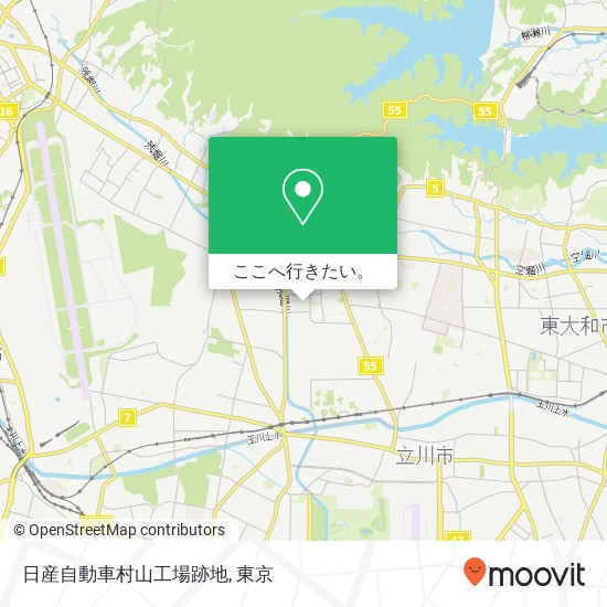日産自動車村山工場跡地地図