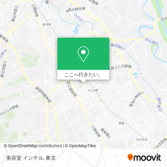 美容室 インテル地図
