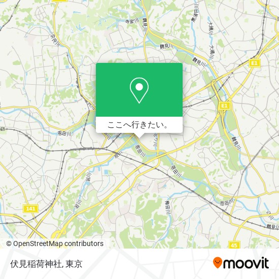 バス または 地下鉄 メトロで横浜市の伏見稲荷神社への行き方