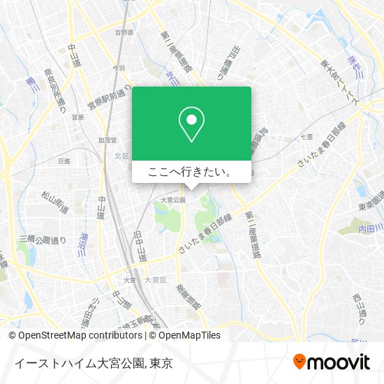 イーストハイム大宮公園地図