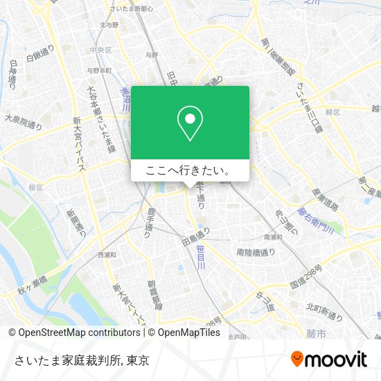 さいたま家庭裁判所地図