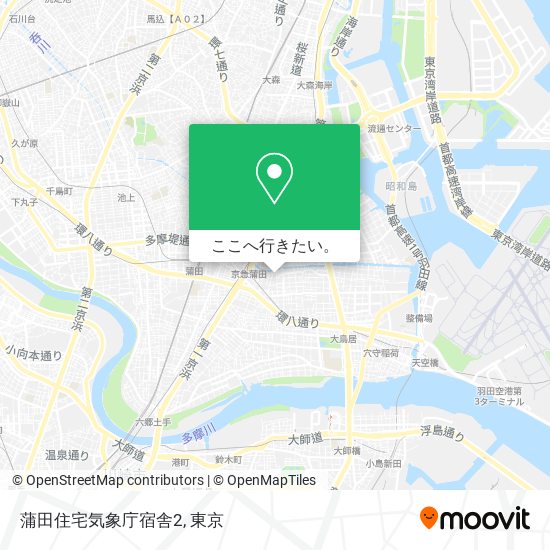 蒲田住宅気象庁宿舎2地図