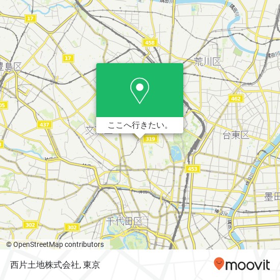 西片土地株式会社地図