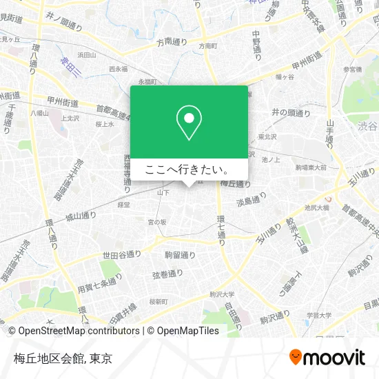 梅丘地区会館地図