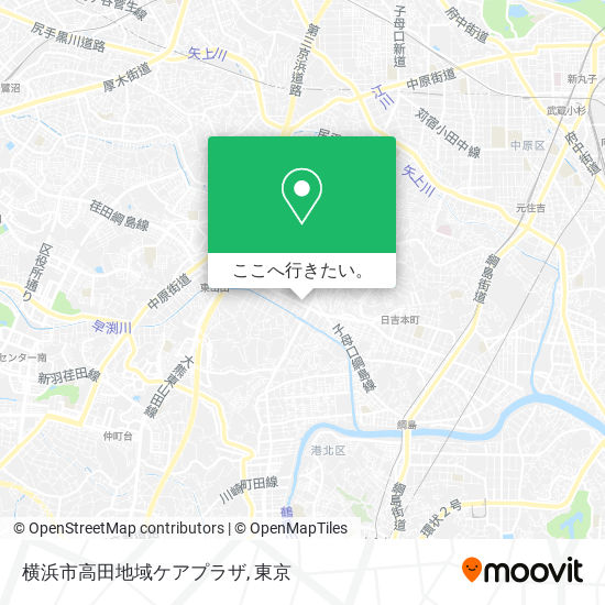 横浜市高田地域ケアプラザ地図