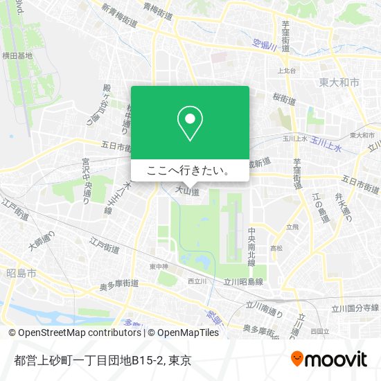 都営上砂町一丁目団地B15-2地図