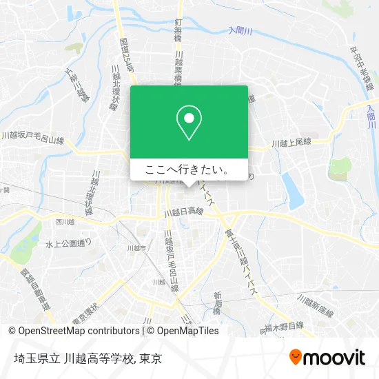 埼玉県立 川越高等学校地図